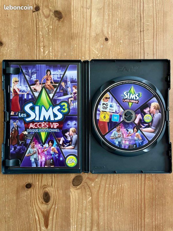 Jeu Les Sims 3 PC - Lot Avec Base + 6 Extensions (disques) - Bon état