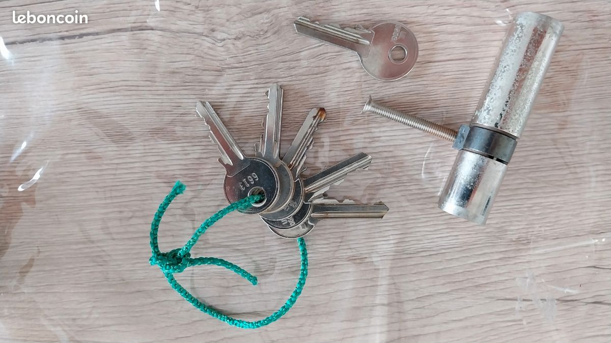 Barillet de serrure avec 6 clés (image 1)