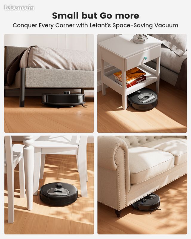 Lefant M330 Pro Aspirateur Robot Neuf 3 En 1 - Électroménager