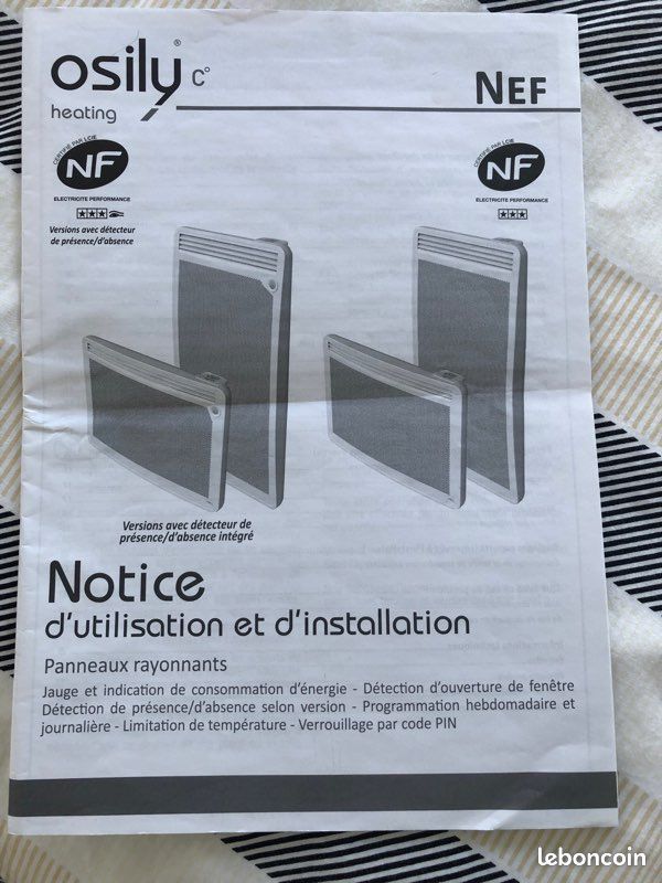 Radiateur Atlantis Odile 1500 W (image 3)