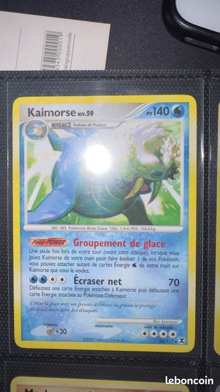 Pokémon Kaimorse Niv59 PV140 36/111 Rivaux Émergeants Rare Normale (image 1)