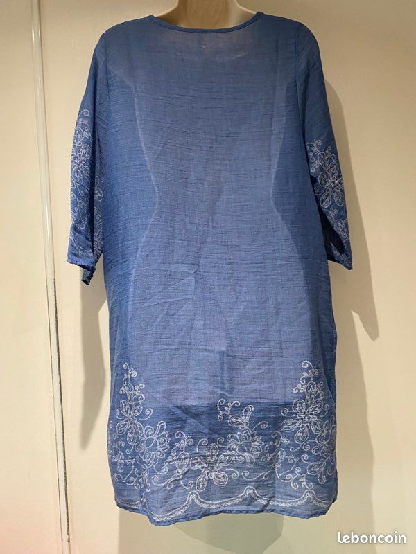 Robe de plage, transparente bleu, taille 36 (image 7)