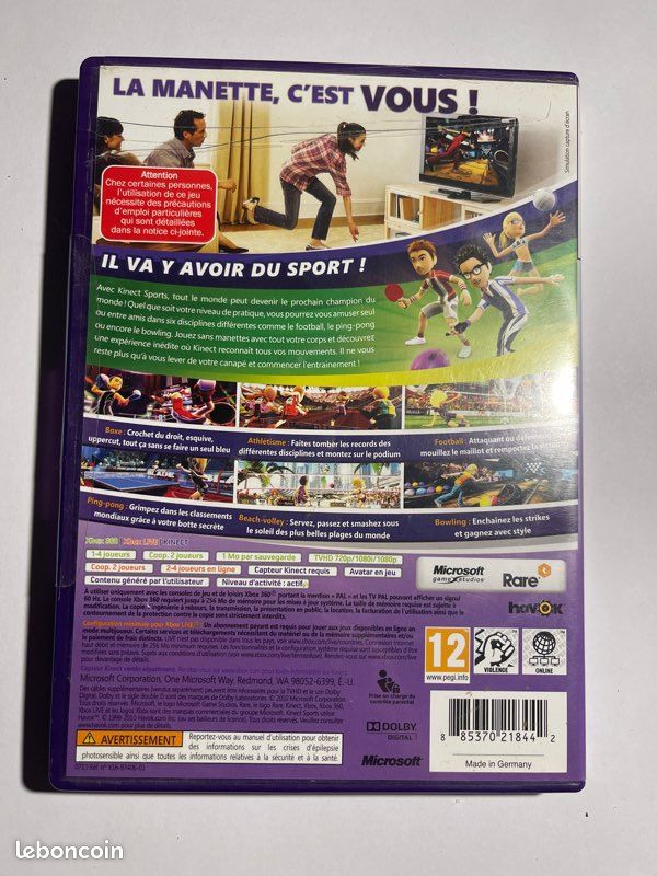 Jeu Xbox 360 Kinect Sports (image 2)
