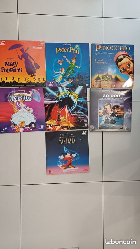 Lot de 5 laser disc disney (image 1)