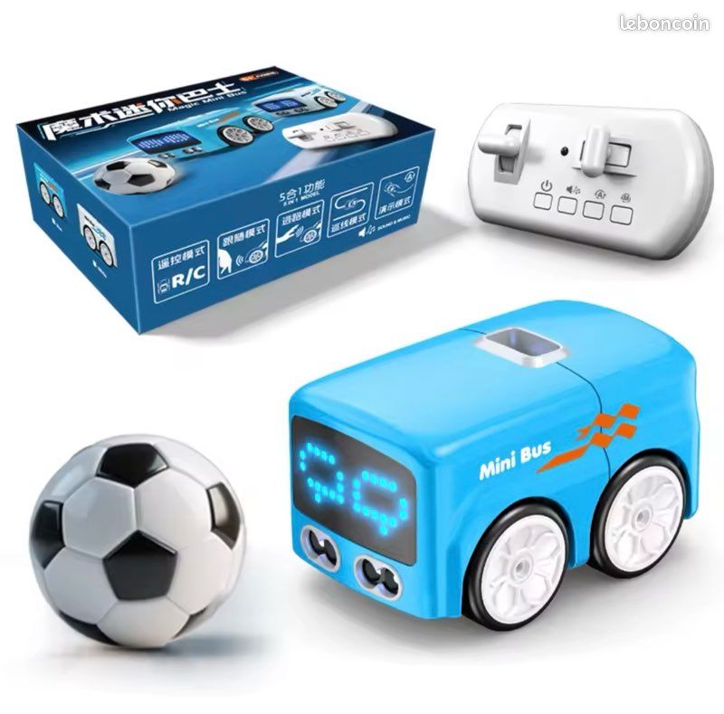 Grand Bus Télécommandé RC Pour Enfants – Couleurs Vives, Modèle Éducatif En ABS, Télécommande Incluse – Idéal Pour Jouer à L’Extérieur (Voyage, Rouge)