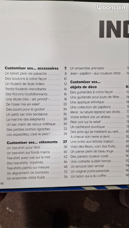 Livre couture "Tout customiser" nombreux projets (image 2)
