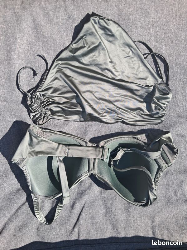 Maillot Tezenis kaki soyeux 95E (image 2)