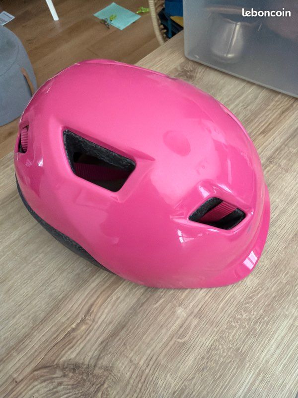 Casque rose btwin enfant taille 48-52 (image 1)
