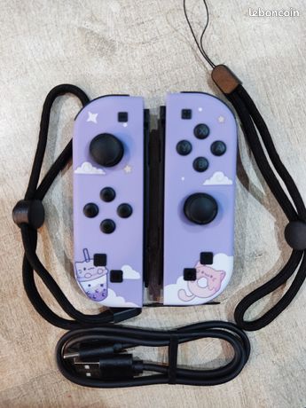 Manette type JoyCon Droit Violette - Accessoires Neufs/Switch