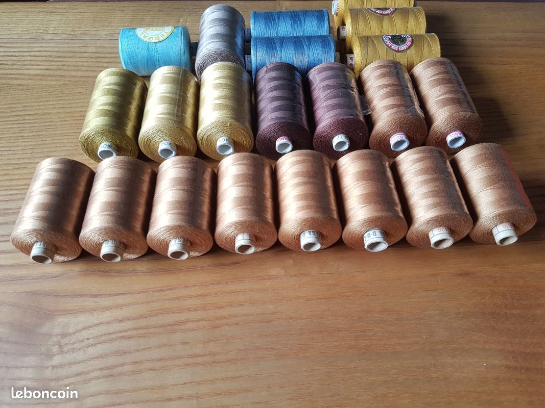 Neuf lot ancien fil Alsa Dmc Nuance ancienne mercerie bobine neuve coton couture couturière vintage loisir créatif polyester singer pfaff machine à coudre (image 9)