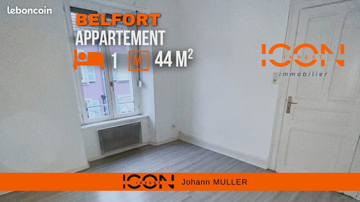 Appartement 2 pièces 44 m² · à Belfort · 44 m² · 59 900 €