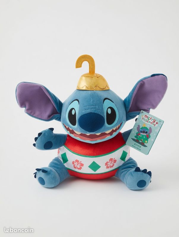 Peluche Disney Stitch Merry Stitchmas Noël NEUVE avec étiquette (image 2)