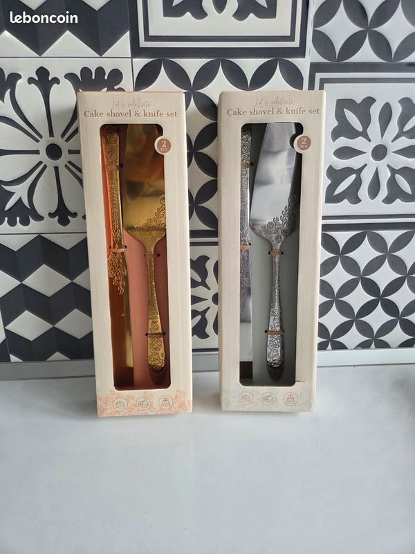 Pelle à Gâteau Acier InoxydableCouverts à Gâteau Mariage4 Pcs Pelle à Tarte pour Le MariageLes
