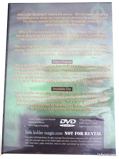 DVD "Two for the money" Bill Goldman (image 2)