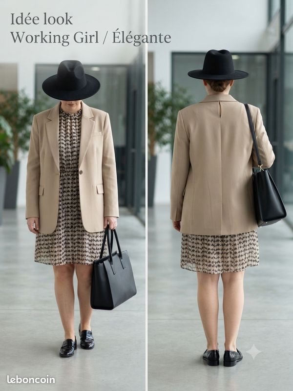 🤎Robe fluide motifs d'automne Hallhuber – Taille 44 (DE 42) – Très bon état (image 7)