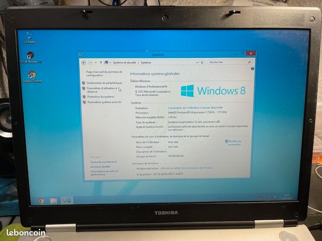 PC TOSHIBA SATELLITE M40-331 fonctionnel (image 2)