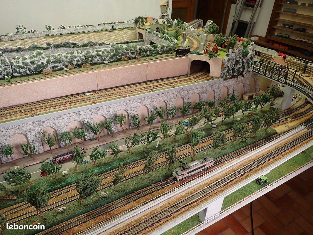 FEU DE CHEMIN de fer maquette chemin lampadaire train plate-forme 8