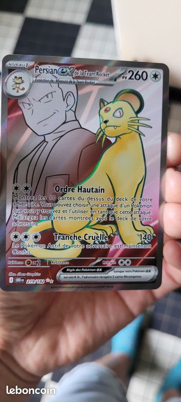 Carte Persian ex de la team rocket 219/182 - Collection