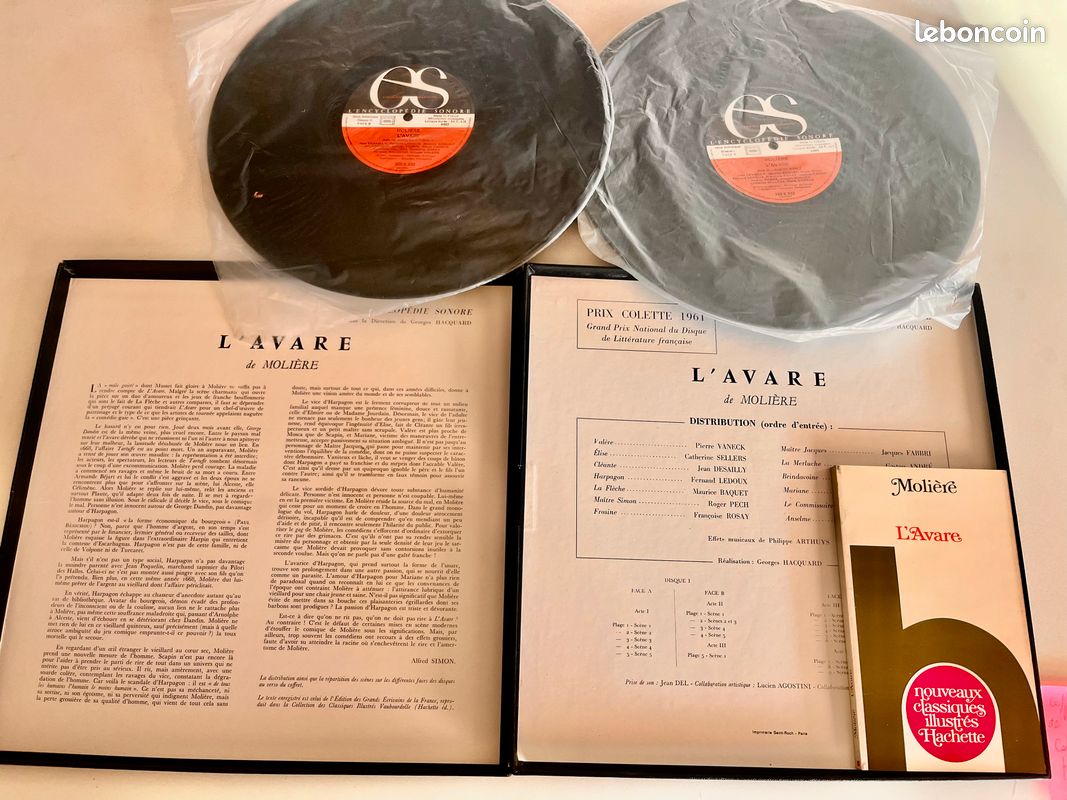 Coffret 2 disques / Vie du théâtre /MOLIERE- L’AVARE (image 2)
