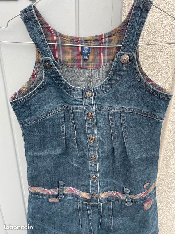 Robe fille en jeans (image 1)