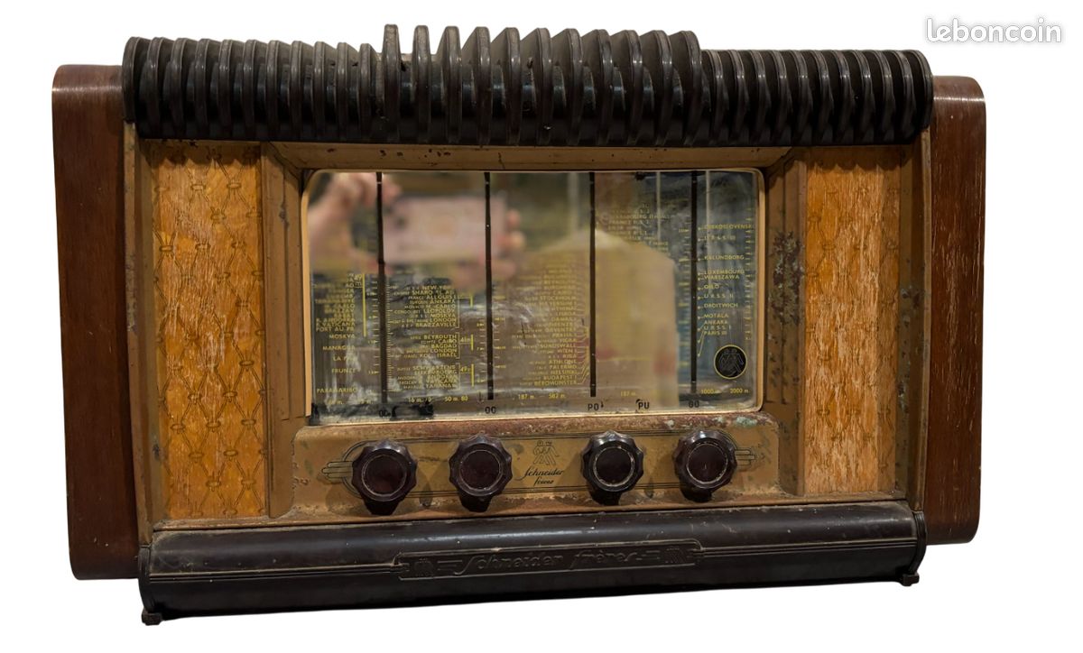 Poste Art Deco: Poste radio vintage stéréo Bluetooth - Bourgade Laurent
