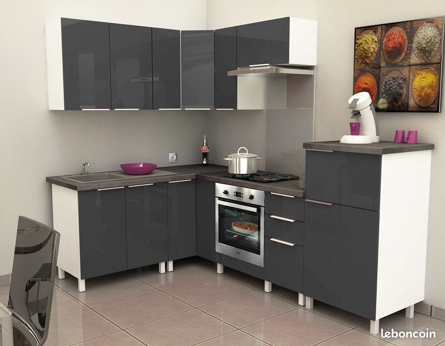 🔶🔶 Vente flash : cuisine laquée et brillante à petit prix 🔶🔶 (image 5)