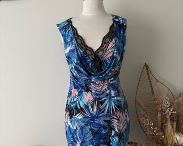 Robe Bodycon Marron Fifilles Paris Taille S/XS - Stretch Polyester - Occasion Très Bon État