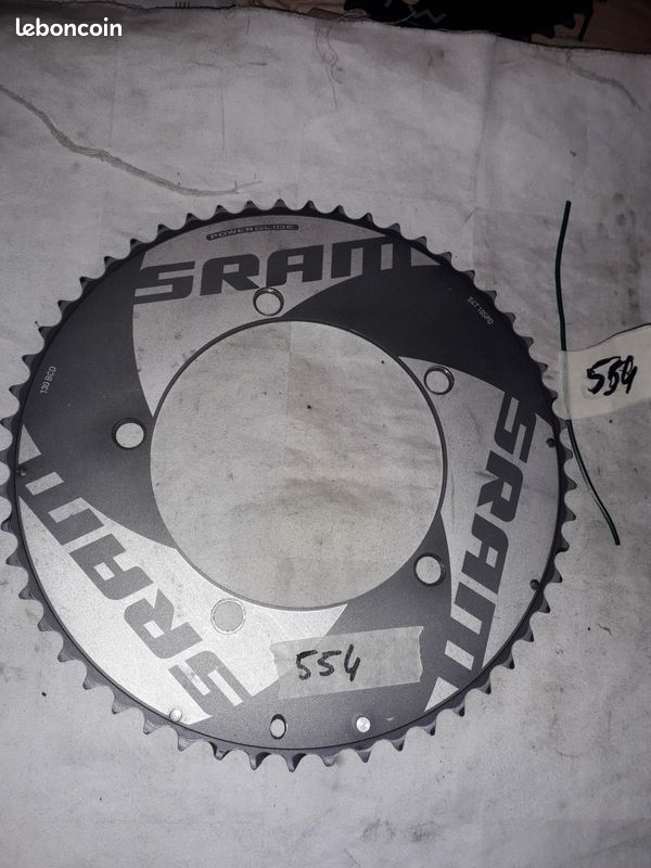 SRAM Plateau RED 22 X-Glide Entraxe 130mm Yaw Alu Gris 53 Dents 11V