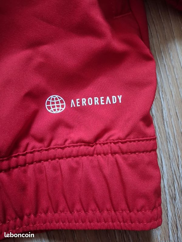 Veste de survêtement Adidas Aeroready Rouge & Blanc 2021 Streetwear Taille L (image 8)