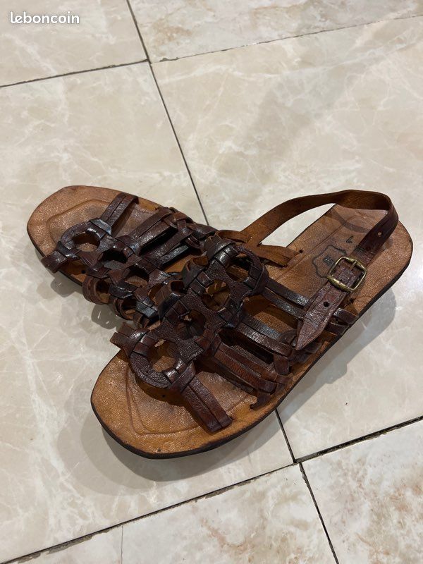 Sandales, cuir, véritable à vendre (image 4)