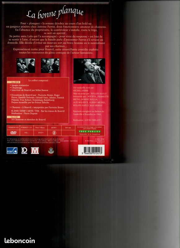 Coffret 2 DVD - La Bonne Planque 1964 Bourvil Neuf (image 2)