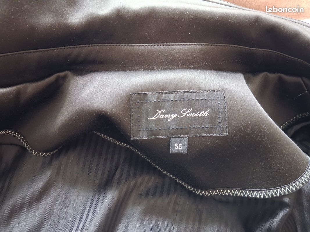Manteau noir homme déperlant, Dany Smith, taille 56 (image 6)