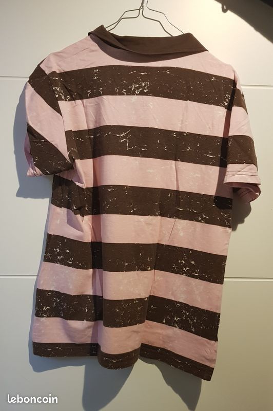 Tee shirt rose et marron (image 2)