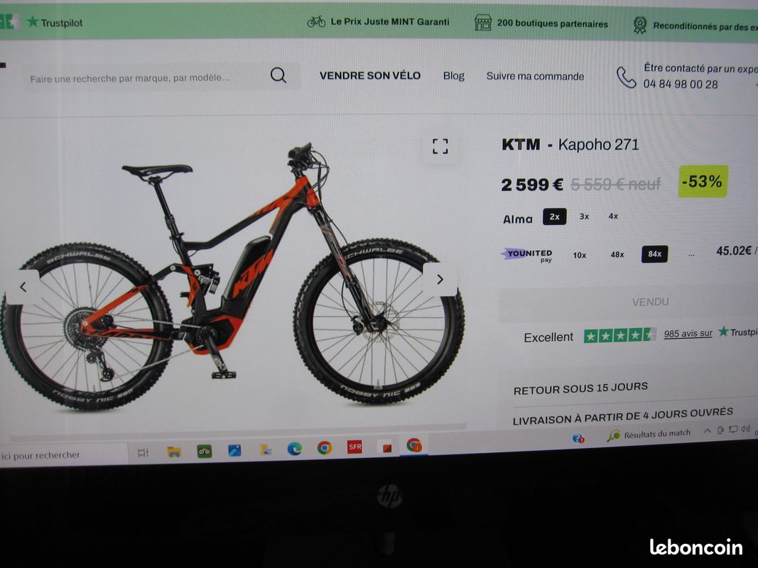 Bicycle Ktm Macina Kapoho Lt 271 Vtt électrique Ktm Macina Kapoho