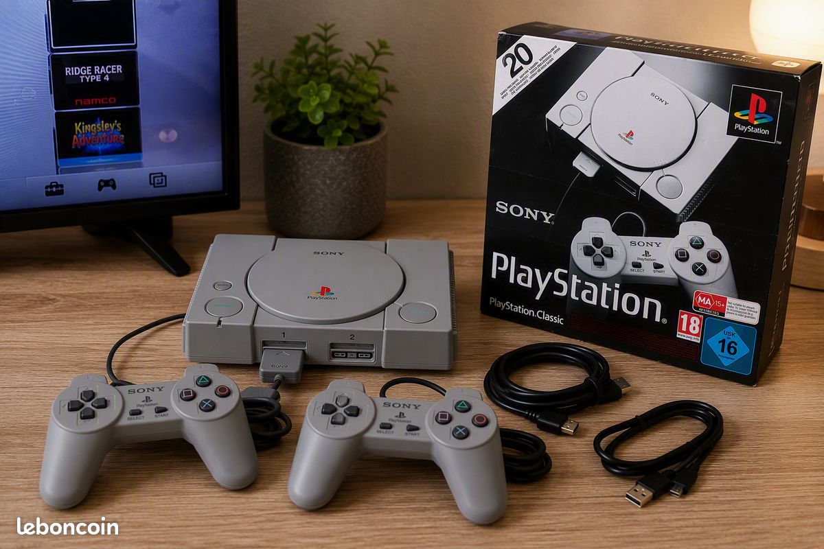 PlayStation Classic Mini Sony SCPH-1000R en boîte - À réparer ou pour pièces (image 1)