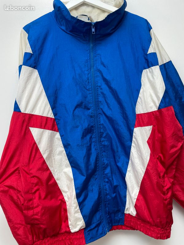 Veste Coupe-vent Active Frontier - Noire - Taille XL - Vintage Années 80 - Femme