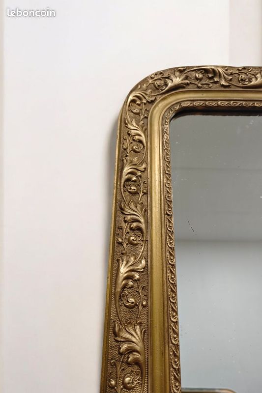 Miroir dorée Louis Philippe 114 x 77 cm - Livraison possible (image 9)