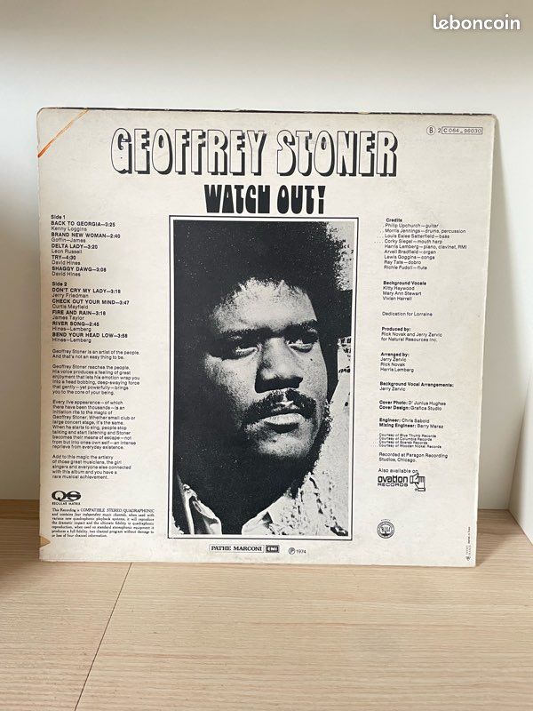 Geoffrey Stoner - Watch Out (1974) (image 2)