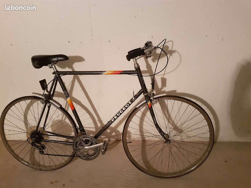 Vélo Peugeot Vintage Pour Femme - Gris - 5 Vitesses - Roues 28" - Occasion Bon état