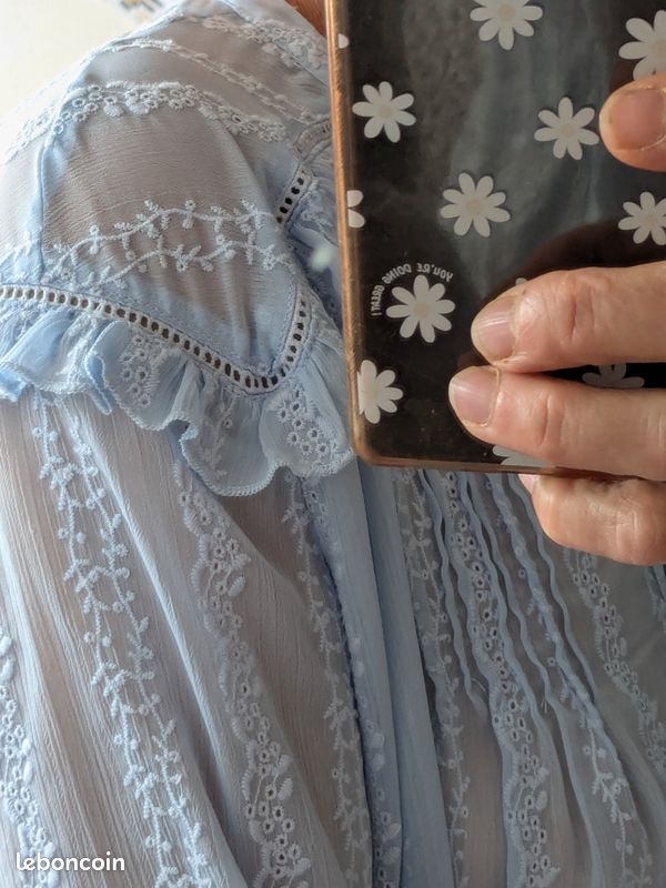 Blouse chemisier dentelle NAF NAF (image 4)