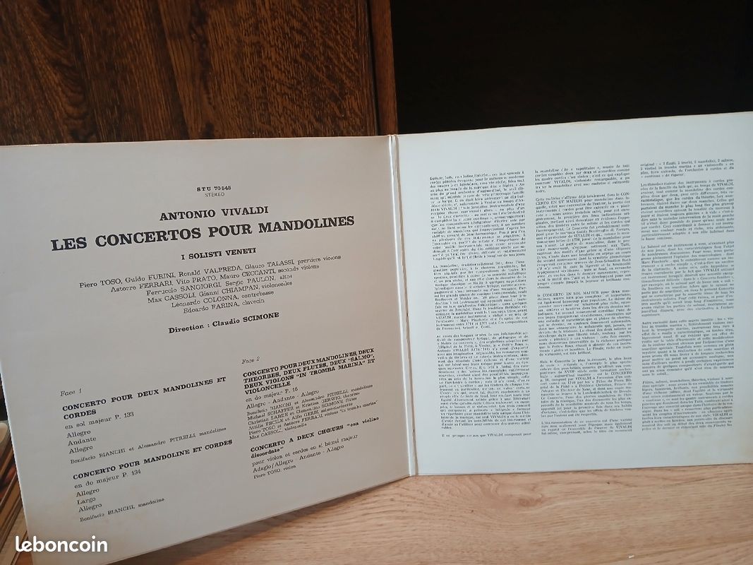 Vinyle Vivaldi Concertos pour Mandoline (image 4)