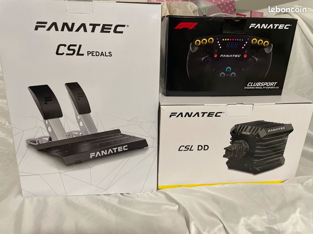 À vendre – Fanatec CSL DD 5Nm + Volant F1 Esports (NEUF) (image 1)
