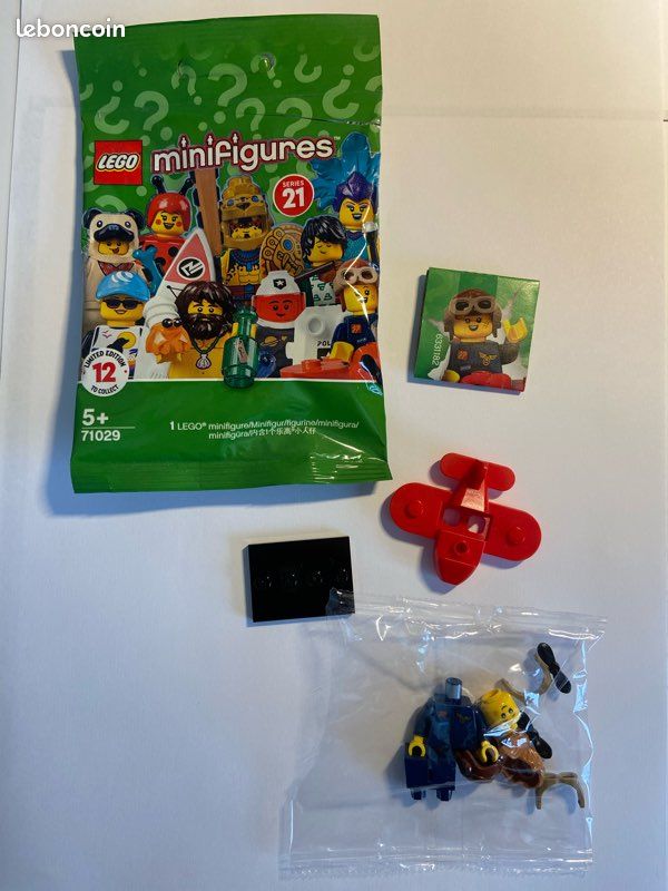 Minifigure LEGO La fille avion - COL382 (image 1)