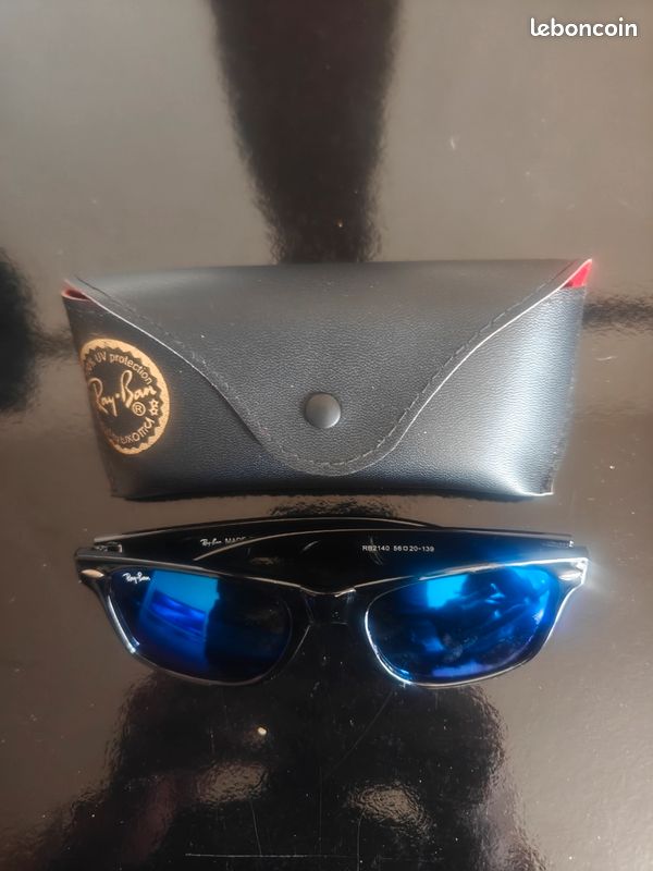 Lunettes de soleil Ray ban mixte wayfarer bleu marine