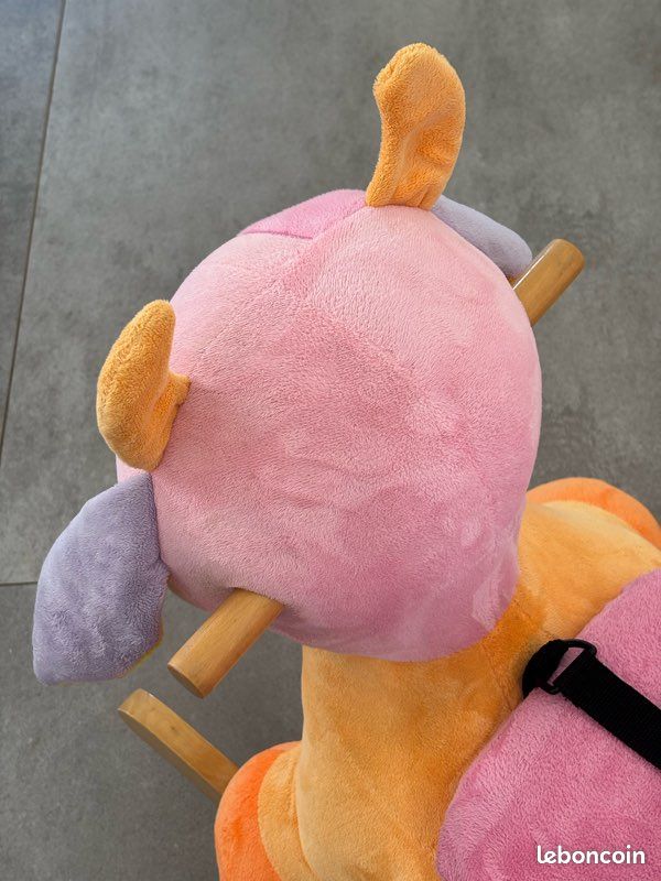 Vache à Bascule Funny Farmers Nattou Bébé Enfant Peluche Douce Jouet Éveil Motricité TBE (image 4)