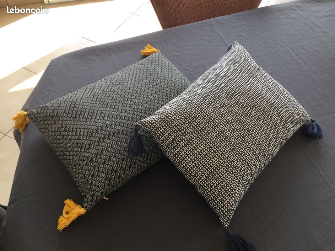 Tatami Lot de 2 coussins de chaise ronds pour l'intérieur et l'extérieur Diamètre : 40 cm Y