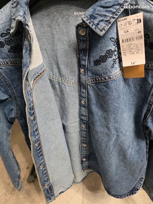 Chemise jean’s fille (image 2)