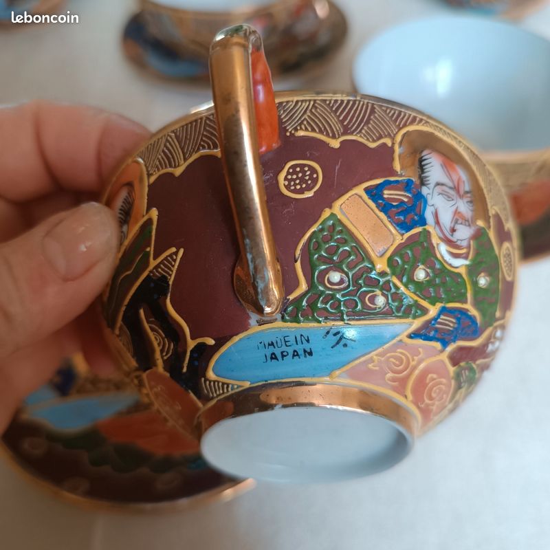Service à thé japonnais satsuma (image 8)