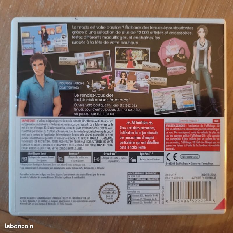 Jeu NINTENDO DS/La nouvelle MAISON DU STYLE (image 2)