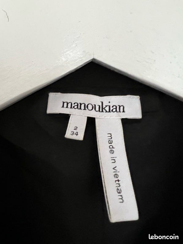 Veste noir MANOUKIAN taille 34 (image 3)